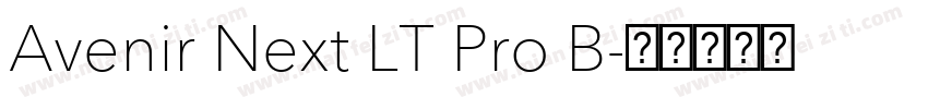 Avenir Next LT Pro B字体转换